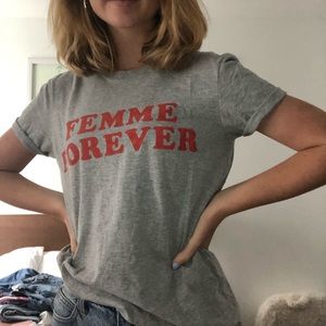 Super cute French tee 💜🧡 from topshop!!